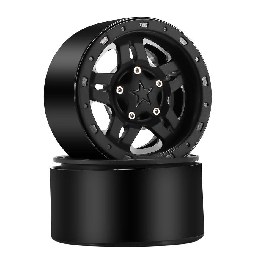 2pcs for Axial/Traxxas RC Crawler Black Treal 2.2 inch Beadlock Wheel Rims 2pcs for Axial/Traxxas RC Crawler Black Treal 2.2 inch Beadlock Wheel Rims