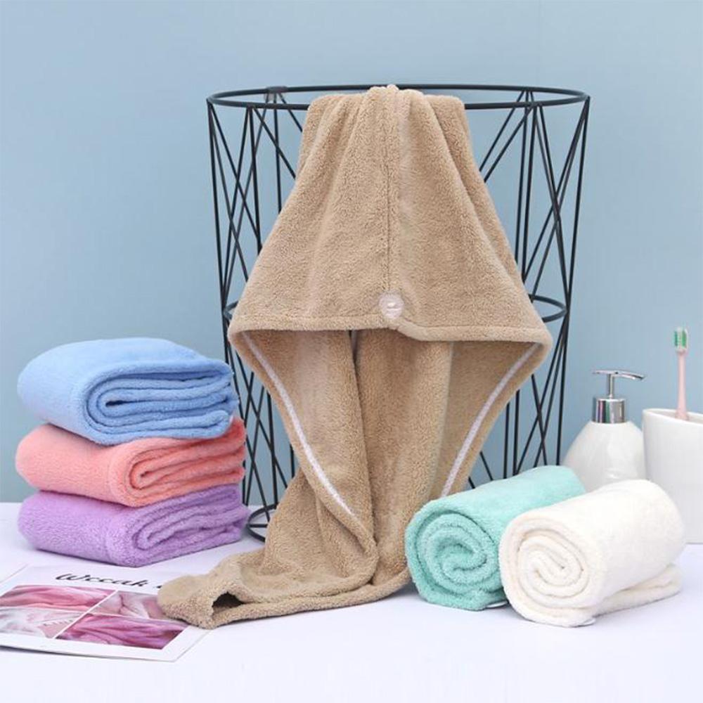 Gorro de Cachemira Coral para Cabello Seco Gorro de Rápida Absorción de Agua Gorro de Ducha