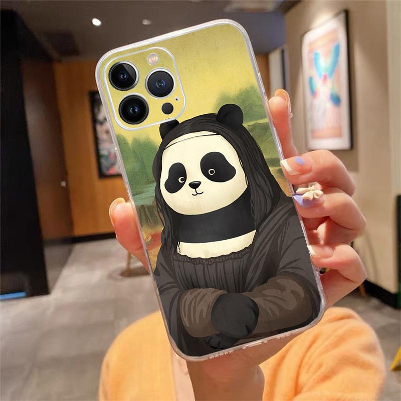 Cute cartoon panda Phone Case For iphone 17ProMax 17 Pro Air 16 15 14 13 Pro Max 16 15 14 13 Pro 15Plus