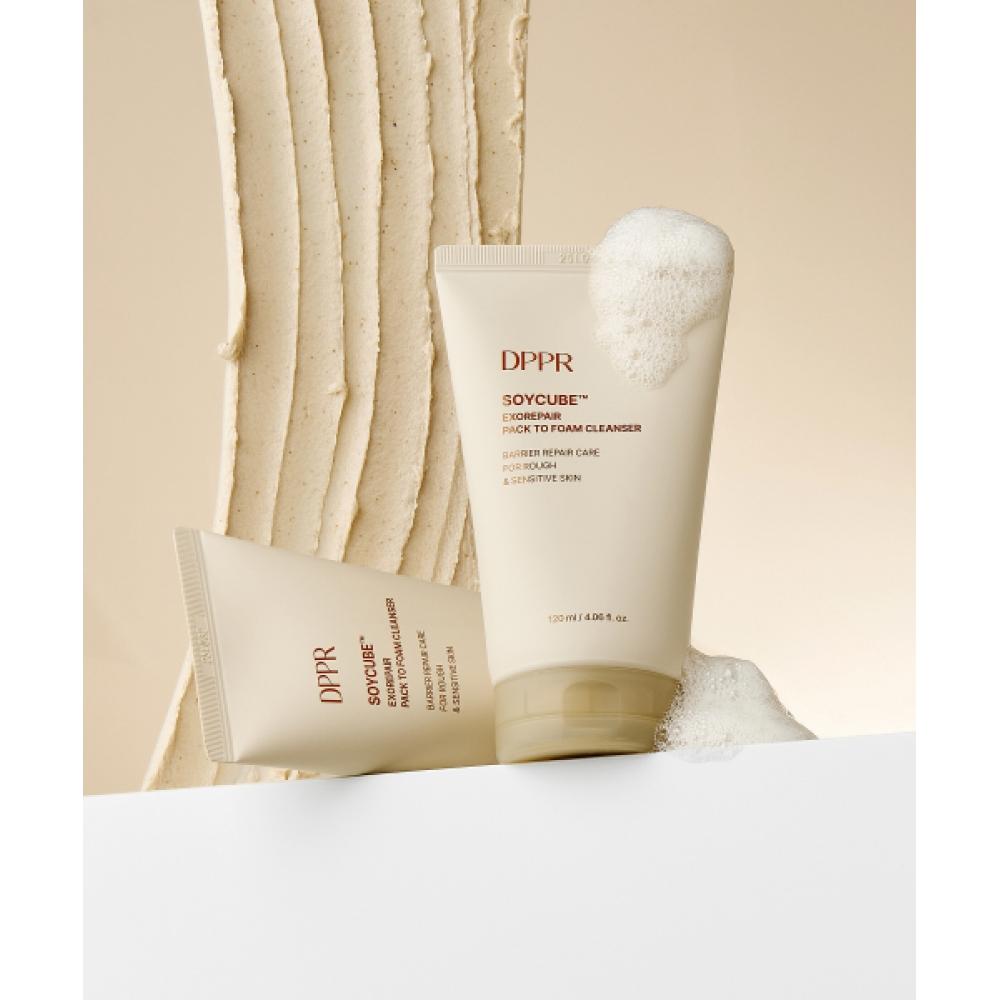 Dppr Soja-Würfel Exo Repair Sojamilch Gesichts-zu-Schaum-Reiniger 120ml