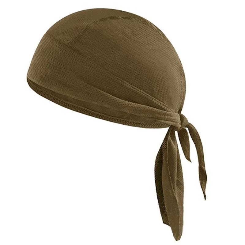 Schweißabsorbierende Helm-Innenkappe Kühlendes Kopftuch Atmungsaktive Kopfbedeckung für Radsport, Motorradsport Zubehör für Herren khaki