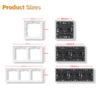 BSEED 1/2Gang Wall Light Switches 2Way Control For Stairs Bedroom With EU Standard Power Socket USB Type-c Plastic Frames 2Pack