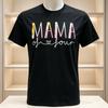 The Humorous Tshirt of the Mother of Four Children with the Prominent Words MAMA of  Suitable for Casual Wear All Year Round