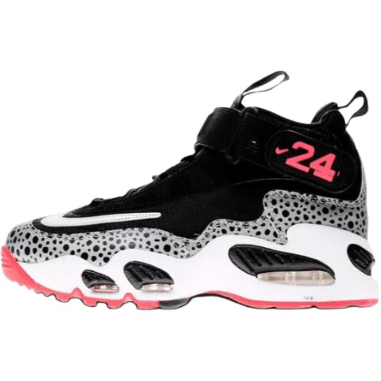 

Nike Air Griffey Max 1 Стійкі до стирання Стійкі до стирання Середні підліткові кросівки для життя Чорні Підлітки 437353-005 38.5