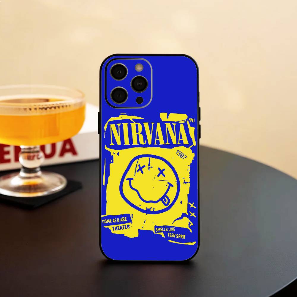 

L-Lamentably N-Nirvana R-Rock Band Phone Case Silicone Soft For IPhone 17 16 15 14 13 12 11 X XR Plus Pro Max Plus iPhone16e