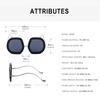 Oversized Irregular Sunglasses Women  Luxury Brand Designer Shiny Diamond Sun Glasses For Female Fashion Polygon Sunglass