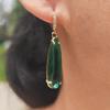 Simple Water Drops Artificial Crystal Dangle Earrings for Women Zirconia Earring Jewelry Wedding Party Accessories