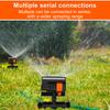 Lawn Water Sprinkler 16 Hole Automatic Oscillating Grass Sprinkler with Filter 4 Mode Adjustable Spray Range for Vegetable