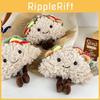 Sweet Plush Sandwich Doll Cute Taco Design Keychain Made With High Quality Cotton Pp