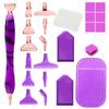 Deluxe Metal Screw Point Diamond Pen Set - Multifunctional DIY 5D Painting Tools for Crafting, Nail Art -Ergonomic Design
