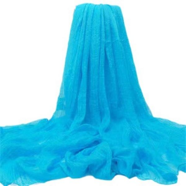 Großer, roter, übergroßer Chiffon-Schal in Volltonfarbe aus Seide, Sonnenschutzschal für den Strand im Frühling und Sommer, vielseitiger großer Schal für Tanzpartys
