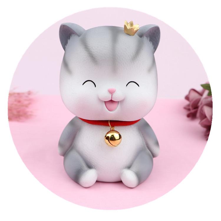 Cute Angel Cat Money Box: Exquisite Savings Jar Decor for Living Room, Bedroom, or Desktop