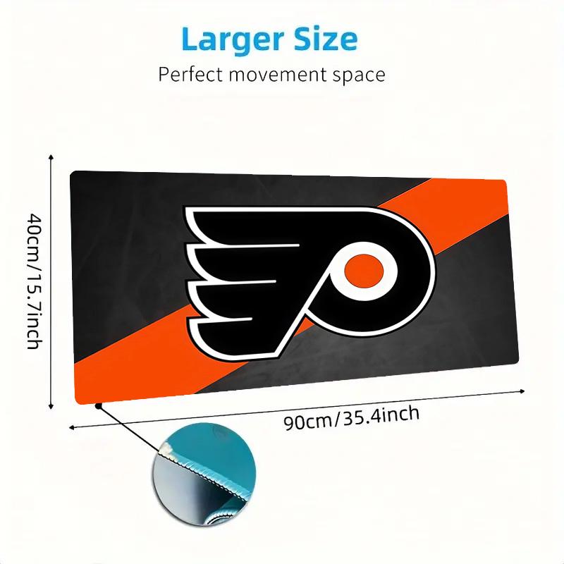 Philadelphia Flyers2 Print Cushion Non-slip Laptop Tablet Big Mousepad XXL Mat Mini PC Playmat With Lock Edge
