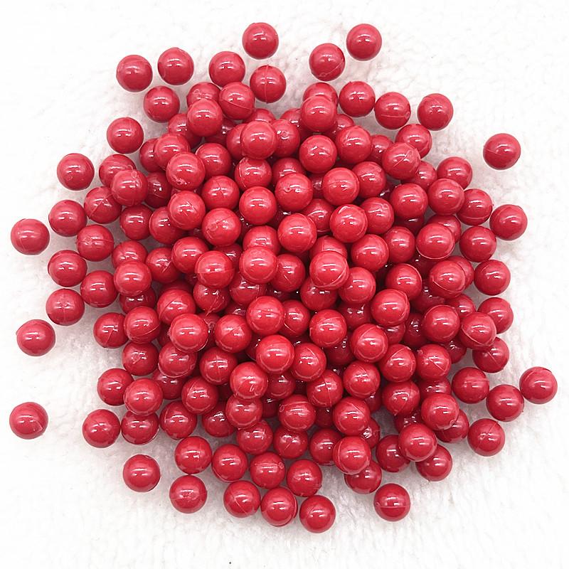 3/4/5/6/8mm Okrągłe Wielokolorowe Akrylowe Koraliki Bez Dziurki Luźne Koraliki do Tworzenia Biżuterii Akcesoria DIY