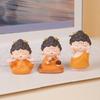 Mini Buddha Statue Resin Meditation Buddha GuanYin Sculpture Spiritual Chinese Home Decor for Office Desk Living Room