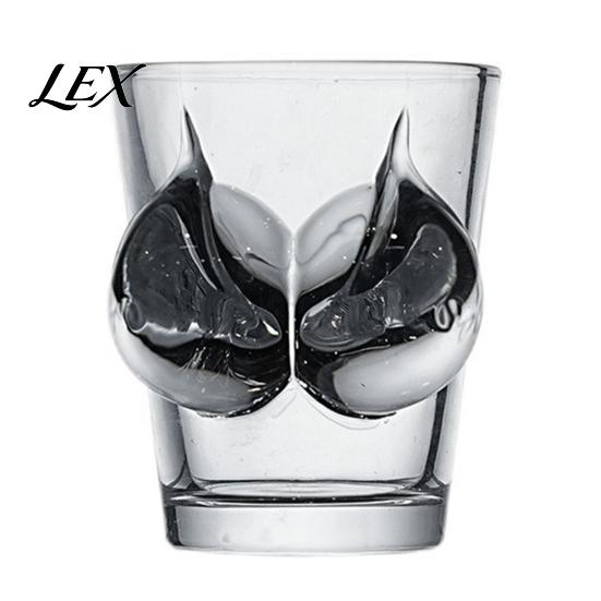 Occhiali a forma di torso umano in vetro senza piombo per feste, Mini bicchiere da liquore a forma di torso umano divertente, Bicchiere da bar creativo e resistente, Regalo unico per feste di adulti