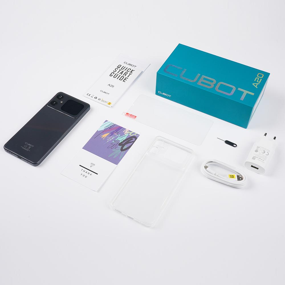 Cubot A20, Smartphone Android 14, 4GB RAM+128GB ROM, 90Hz 6,745 ιντσών οθόνη HD+, 5100mAh, κάμερα 48MP, Face ID