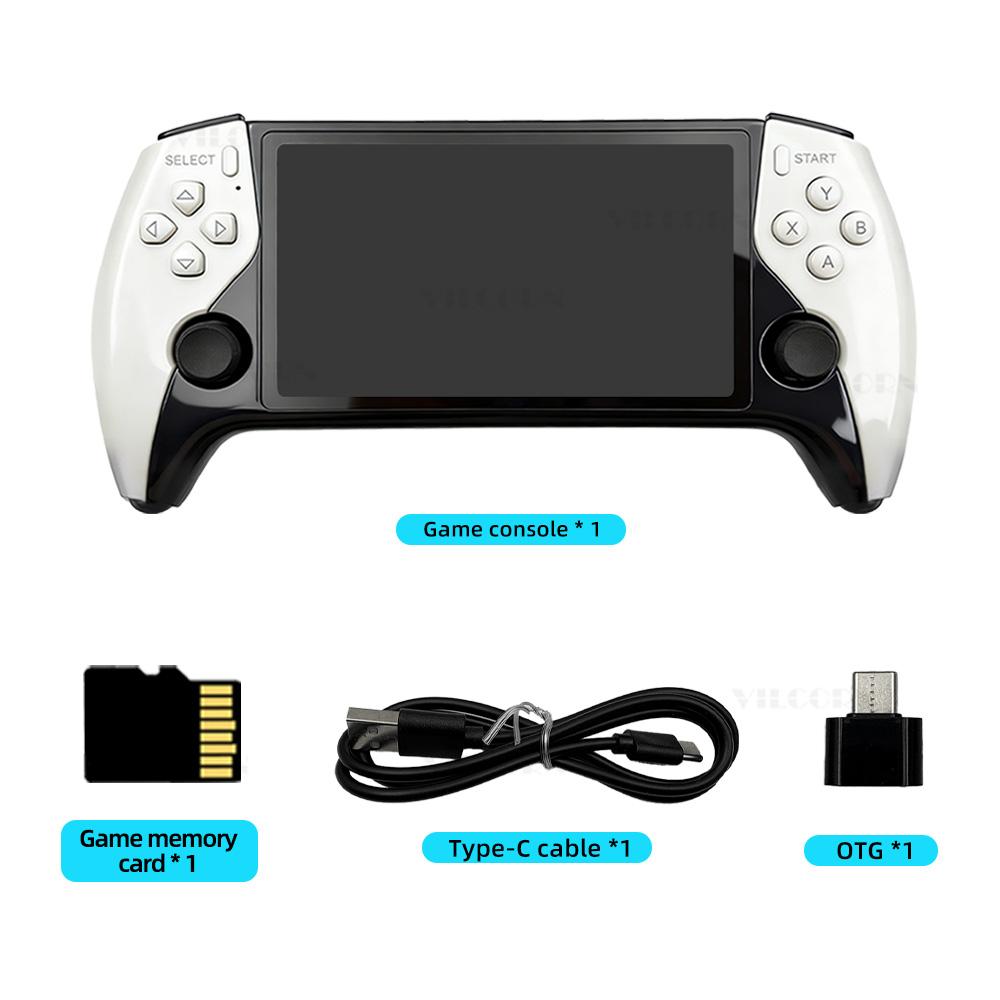 

Новая ретро портативная игровая консоль с 5-дюймовым IPS экраном, карманная игровая консоль, машина для видеоигр FHD, поддержка двух игроков для классических игр PS1/MAME
