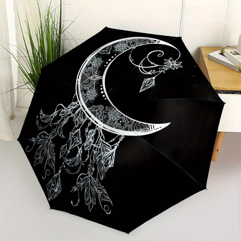 

Bohemian Crescent Moon Dreamcatcher Sticker Decal Laptop Phone Car Window Bumper Vinyl Art Decor White on Black #9 Umbrella, Cute Umbrella with Cute D