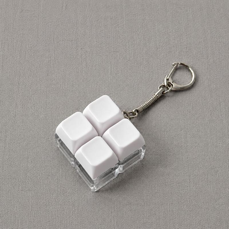 1Pcs Finger Pressure Relief Button Adult Office Stress-Relieving And Calming Key Chain 2/3/4/9Keys Keyboard Key Irritability Toy
