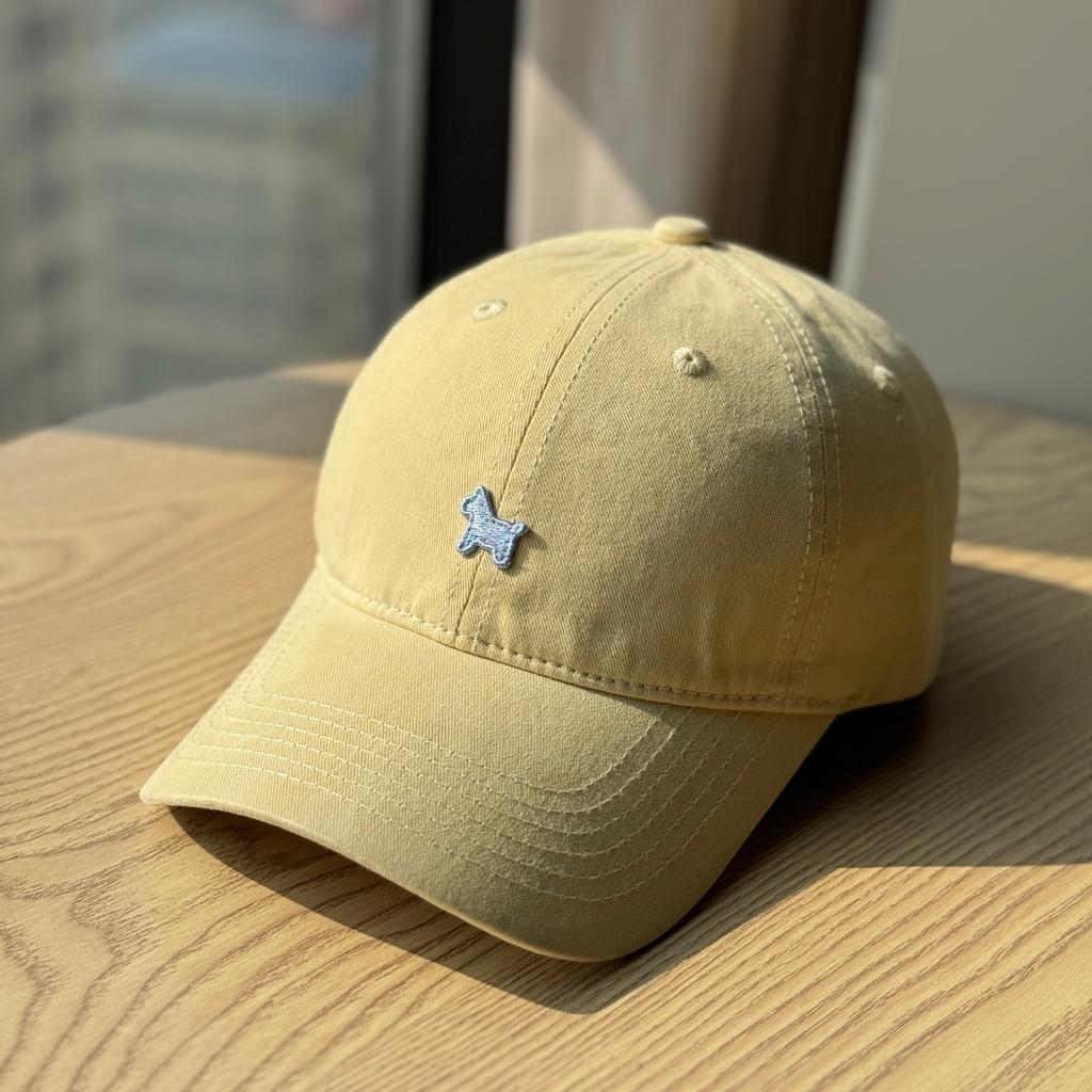 Spring and summer pony embroidery soft-top baseball cap for women, outdoor sun protection hat with deep and wide brim, makes the face look smaller,