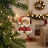 Festive Party Supplies Cute Cat Christmas Ornaments, 2D Wooden Cartoon Tree Xmas Gift for Friends Hanging Decorations Winter Holiday Home Decor