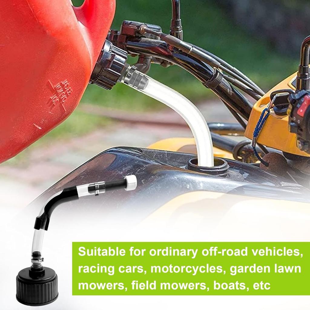 2 Set Of Racing Fuel Filler Hose Kits, PVC, Black, Transparent, 37 X 15 X 8 Cm, 460G, 2 Count, HARDWARE TUBING, Automotive Fuel Hoses, Includes 2