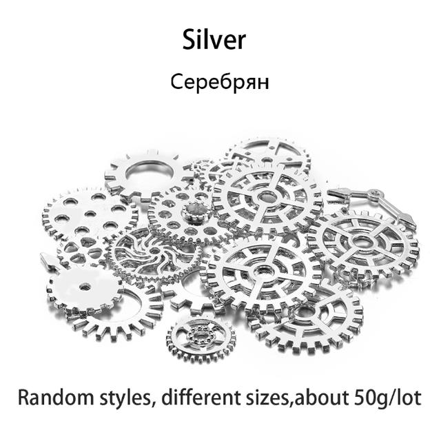 

50g/100g Metal Gear Clock Hand Jewelry Filling UV Resin Epoxy Mold Making Fillings Accessories For Handmade DIY Jewelry Crafts