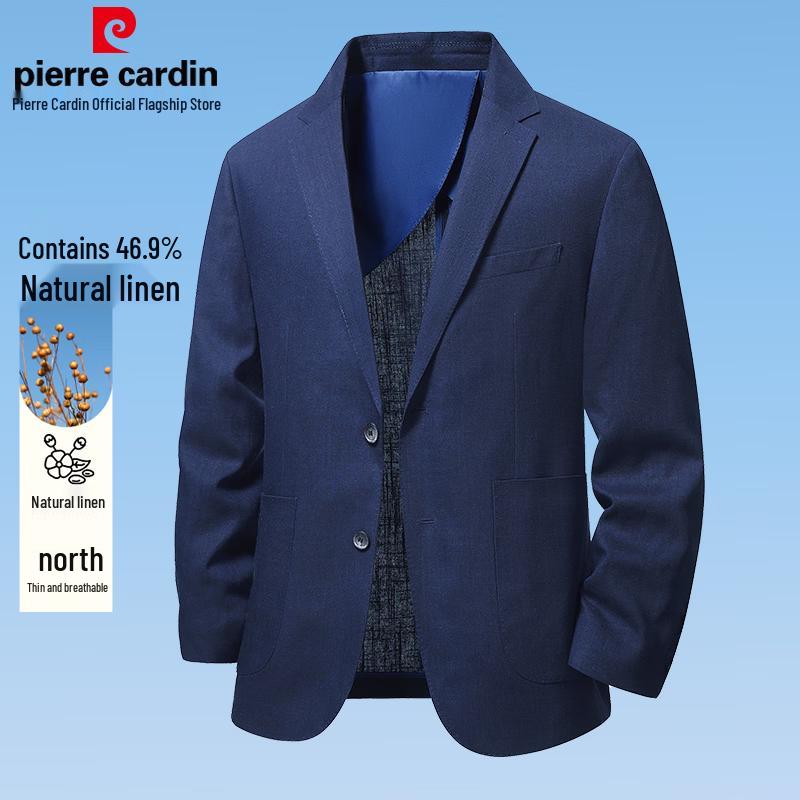 

Чоловіча повсякденна піджак-костюм Pierre Cardin зі змішаної лляної тканини 4XL