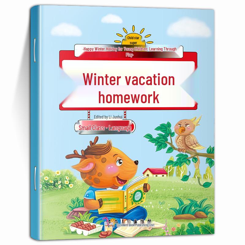 Winter Homework Workbook: Language & Math for Kindergarten & Preschool Transition