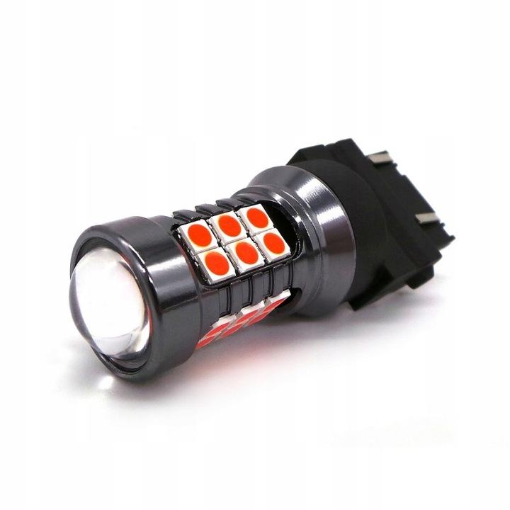 P27/7W Led 3157 12V Canbus 1400Lm Czerwona