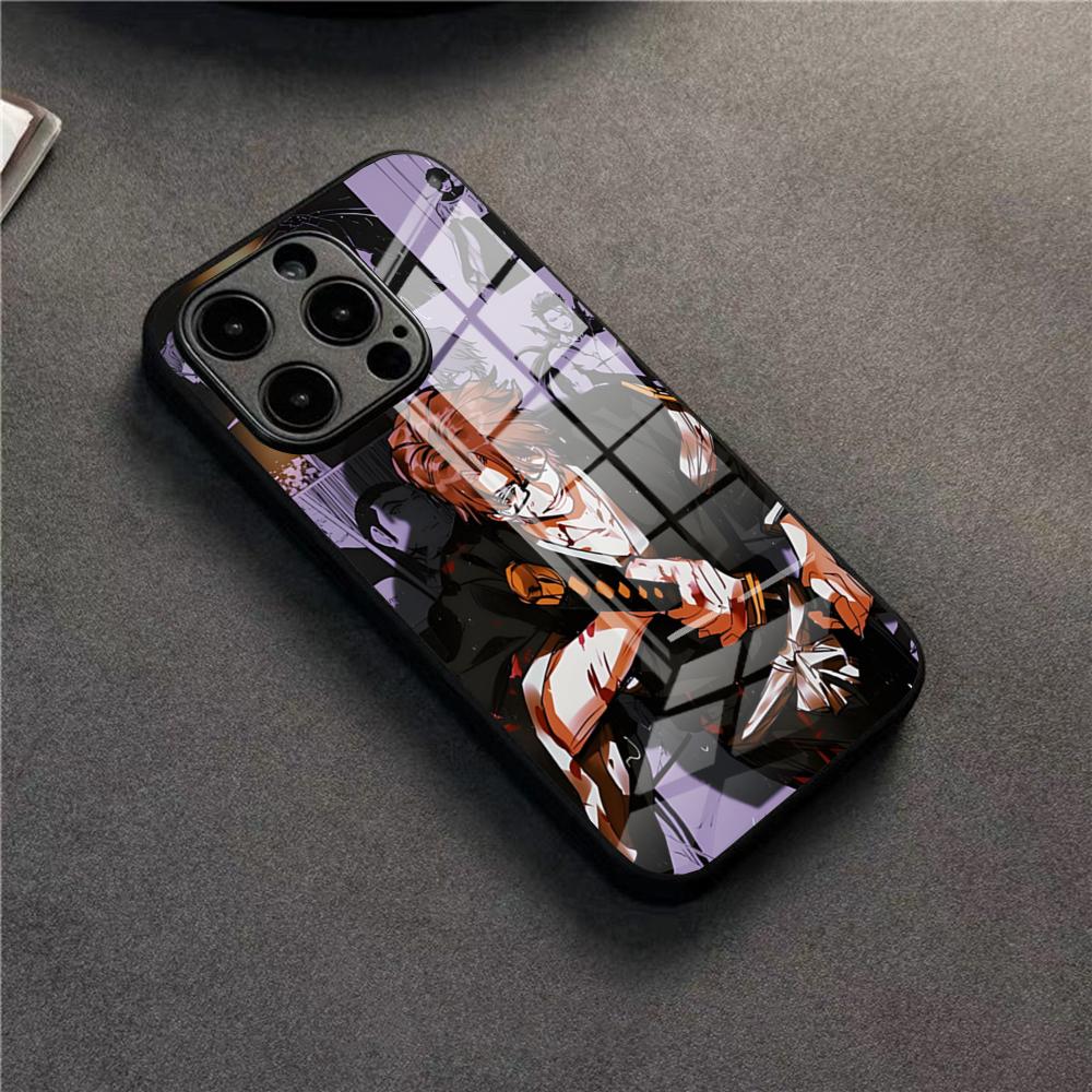Anime S-Sosuke Aizen Phone Case For 17 Pro Max IPhone 16 Pro 14 12 11 13 Mini X XR XS 15 Plus SE Glass Cover