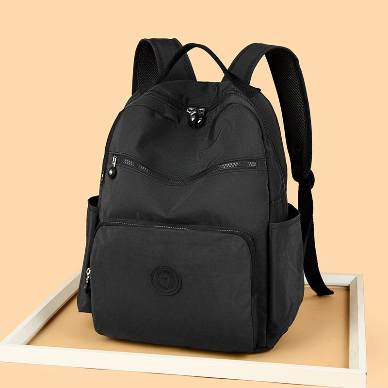 Backpack Large Capacity Women's Travel Backpack Nylon Student School Bag