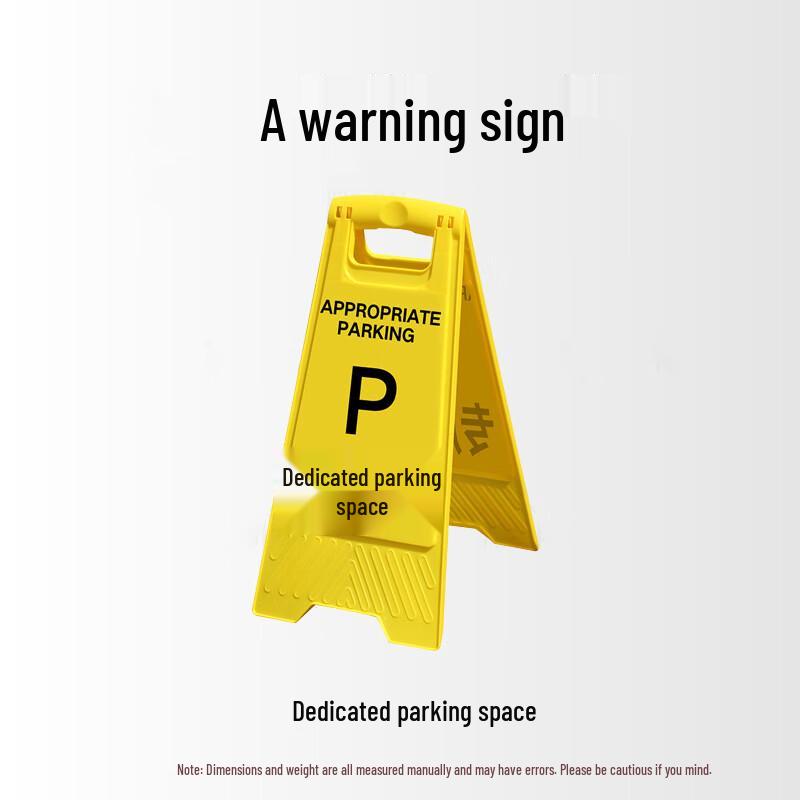 YEXIZEA A-Frame Dedicated Parking Space Warning Sign Set (5 Pcs)