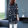 Chiffon Shirt Damen Lang Sommer Plus Polka Dot Lockeres T-Shirt Modisches Lockeres Freizeithemd