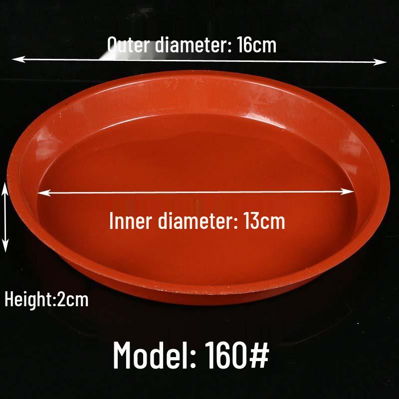 Thickened Round Plastic Flower Pot Water Tray - Large Draining Base for Succulents & Golden Pothos.