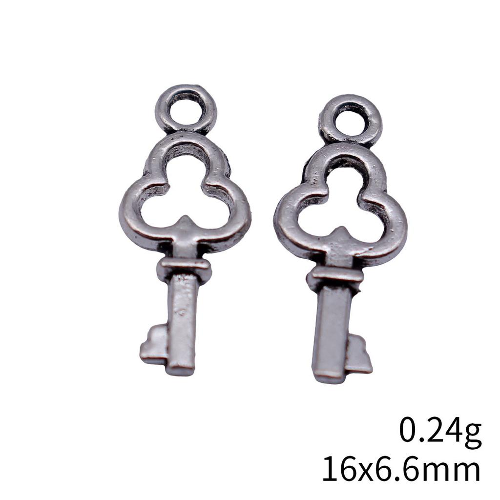 Hollow Clover Key Charm Lucky Pendant Tool Charms For Bracelet Necklace Jewelry Making Supplies For DIY