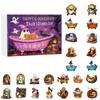 For Christmas Tree Halloween Countdown Calendar 24Pcs 2D Acrylic Ghost Ornaments Spooky Advent Calendar Halloween Ghost Calendar
