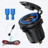 Dual Port PD Fast Car & Motorcycle Charger Adapter 12-24V