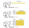 12V/24V LED Driver Power Supply with Wardrobe Light Sensor and Multi-Port Transformer