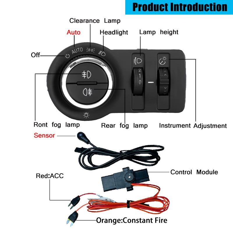 Auto Headlight Switch Module for Chevrolet Cruze Malibu TRAX for Opel Mokka Astra J Regal Encore