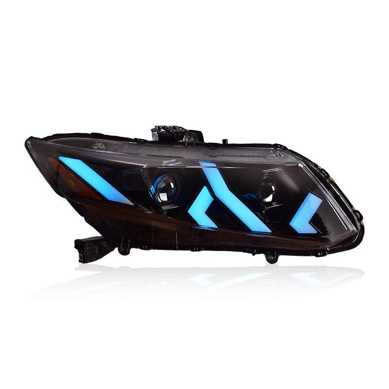 Honda Civic 9th Gen (2012-2015) LED Headlight Assembly: Dynamic DRL & Sequential Turn Signals