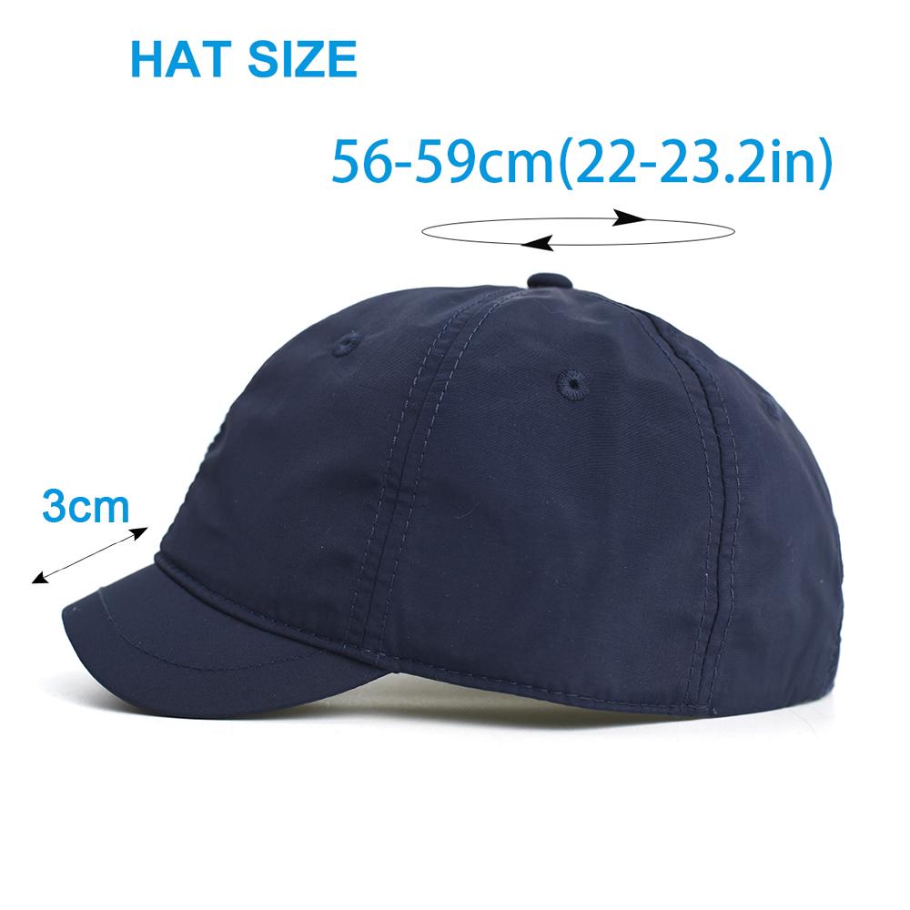 Frühling Sommer Outdoor Sport Kappe mit kurzem Schirm Baseballkappe Herren Damen Papa Hut Verstellbar Trucker Stil Low Profile Kappen Vier Jahreszeiten