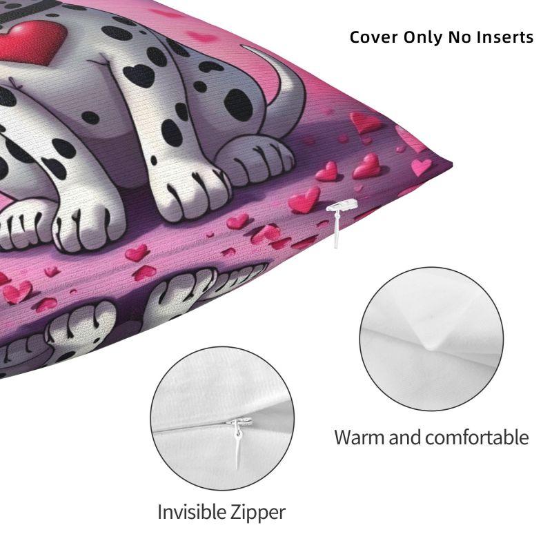 Custom Cartoon Dalmatians Disney Cushion Cover 101 Anime Kawaii Dog Velvet Nordic Throw Pillow Case Home Decor