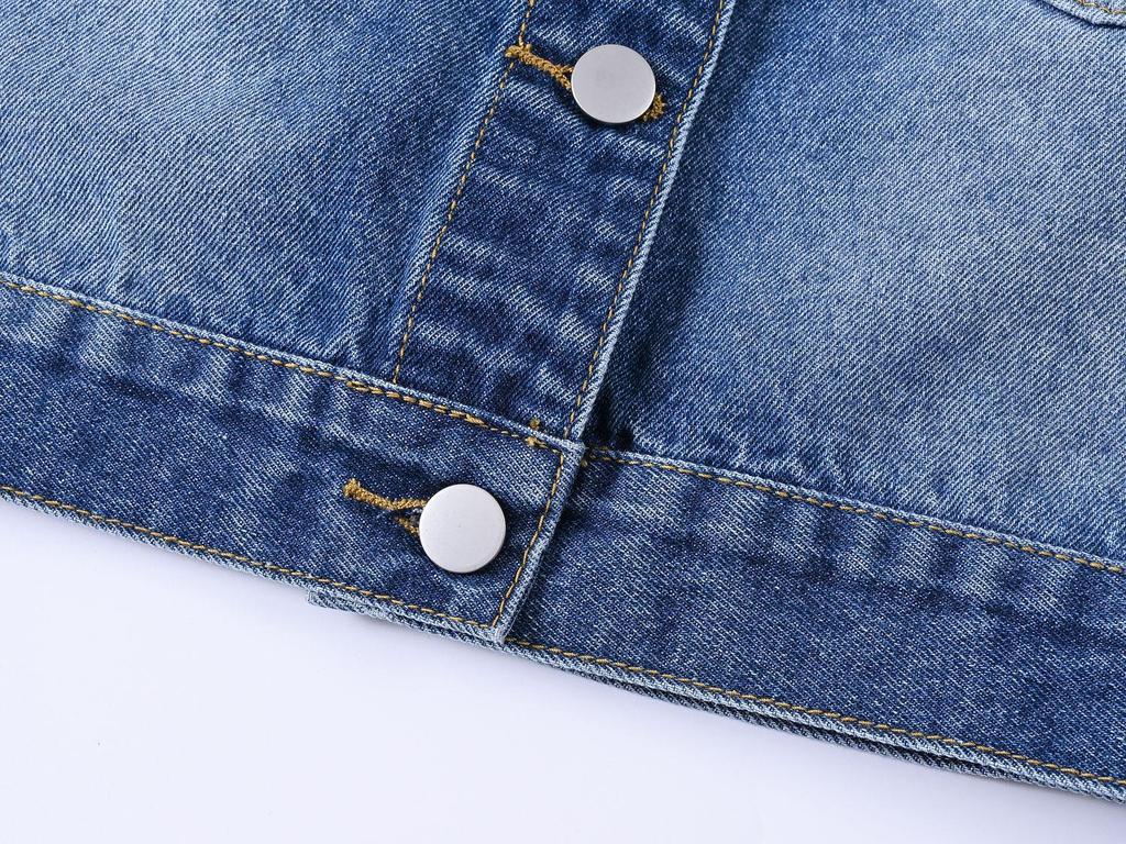 2025 Korean Style Slim Fit Women's Short Denim Jacket for Spring/Autumn – Versatile Casual Top