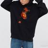 Uniqlo X Jeff Koons Logo Print Long Sleeve Cartoon Pullover Sweatshirt Unisex sweatshirt Black 443544-09