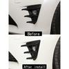 Für Toyota 86 GT86 2016-2020 Autoaufkleber Frontstoßstange Seitenbelüftung Spoiler Canard Abdeckungen Karbonfaser-Look Glänzendes Schwarz Zubehör