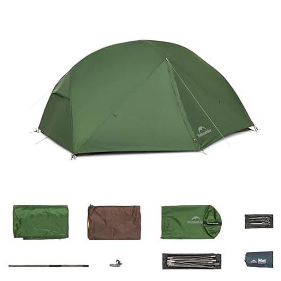 Naturehike Mongar PRO Base Tent 1.42kg Lightweight Spacious Waterproof Pressure PU3000mm Tarp Compact Ventilation Stability Windproof 1-3 People Wall