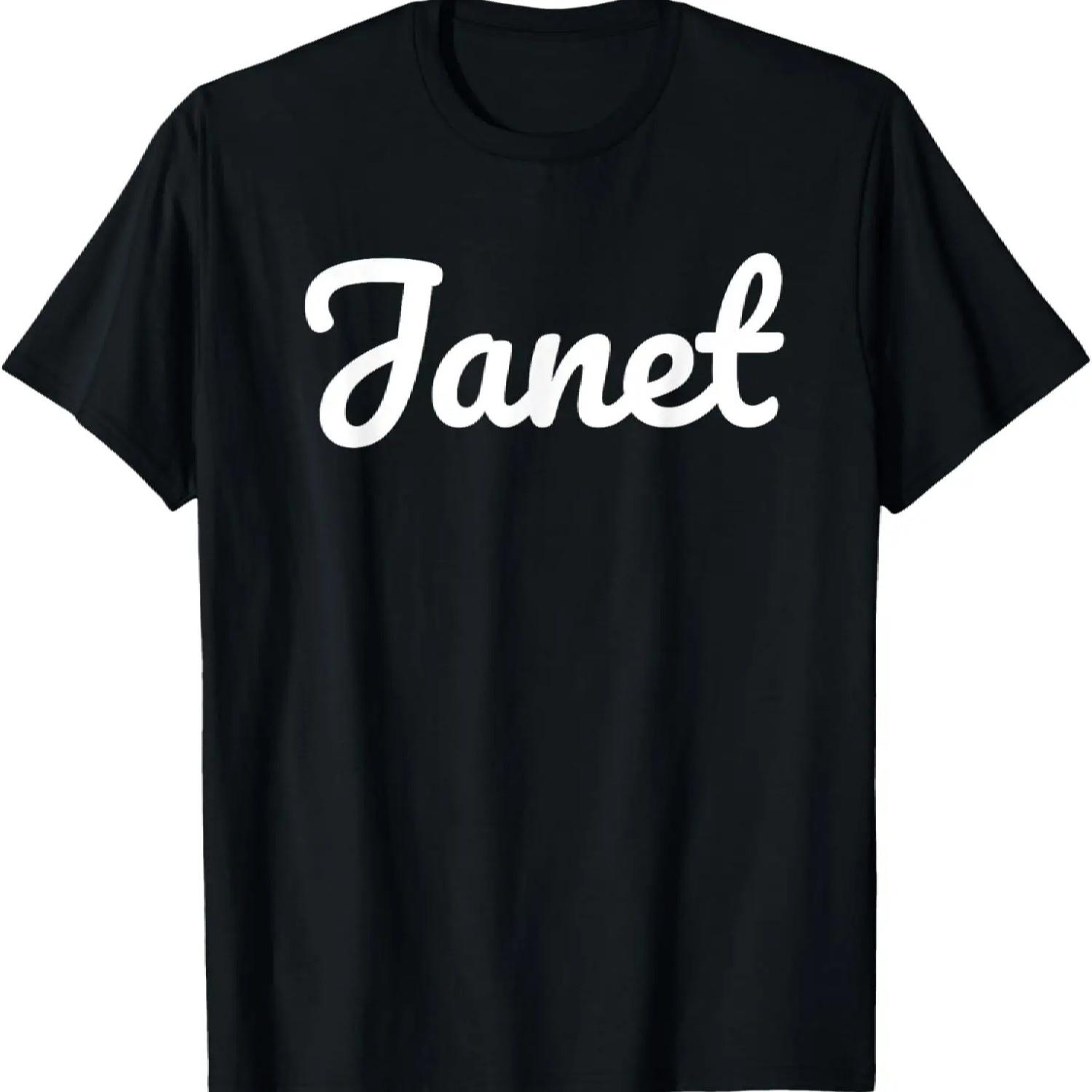

Beautiful Handwriting Style Janet Calligraphy T-Shirt S чёрный