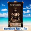 Beach Towel Custom Name Text, Quick Dry Large Towel For Beach HomeThe Conjuring Annabelle